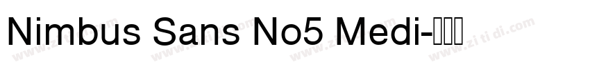 Nimbus Sans No5 Medi字体转换